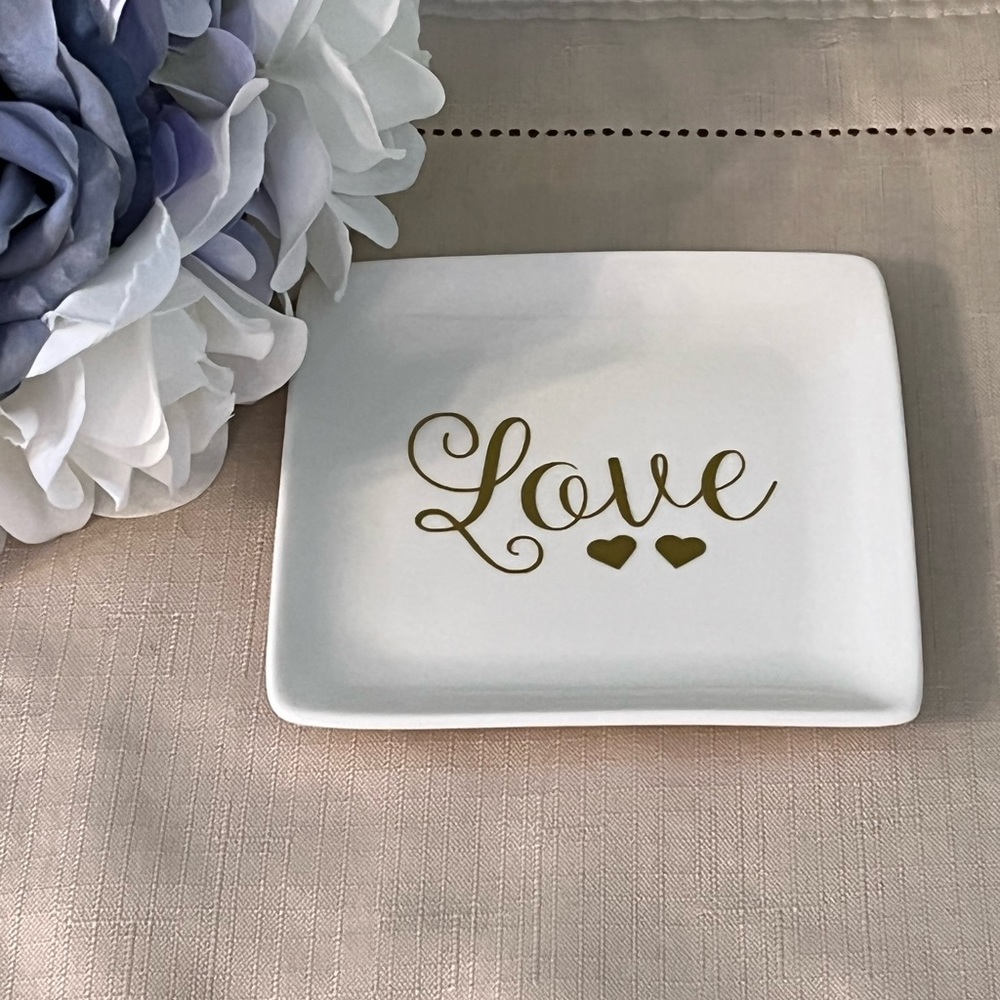 Trinket Dish, Love, Valentines Day, Gifts, Home Decor, Family, Friends.